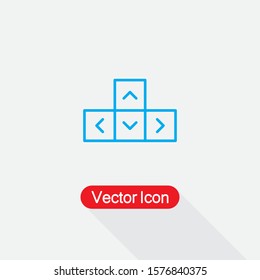 Arrow Keyboard Icon Vector Illustration Eps10