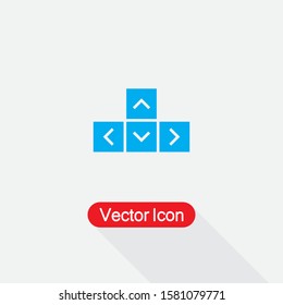 Arrow Keyboard Icon Vector Illustration Eps10