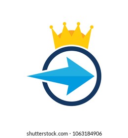 Arrow King Logo Icon Design