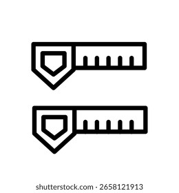 Pfeil-Etiketten-Symbol einzelne dünne Linie