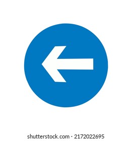 arrow left or back icon with trendy design