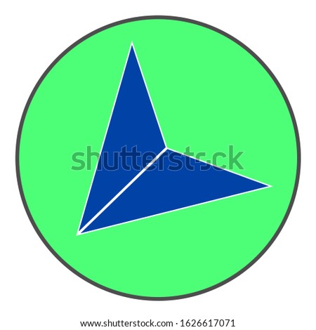 Arrow left down icon or sign or symbol