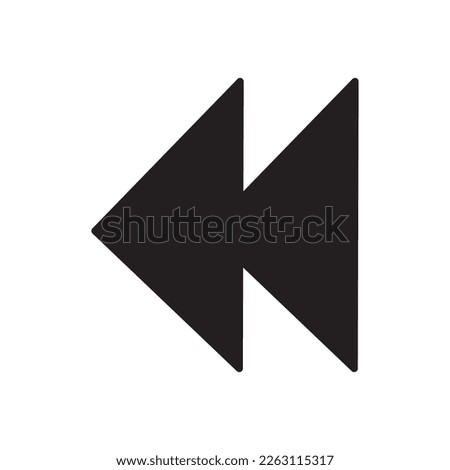 Arrow Left Filled Icon Vector Illustration Design PNG