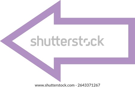 Arrow left icon -1- frame - purple