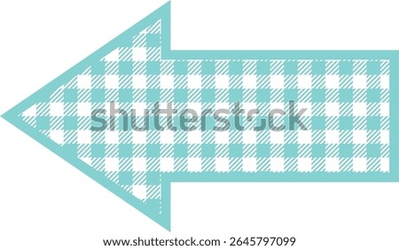 Arrow left icon -1- ginghamcheck-green