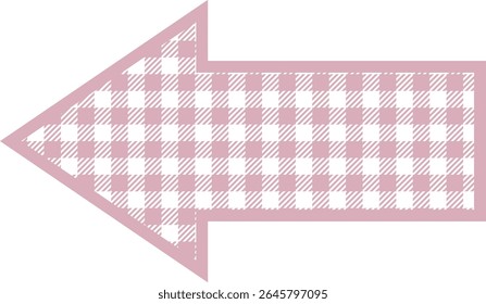 Icono de flecha izquierda -1- ginghamcheck-pink