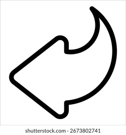 Elemento De Icono Izquierdo De Flecha Para Diseño