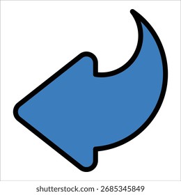 Elemento De Icono Izquierdo De Flecha Para Diseño
