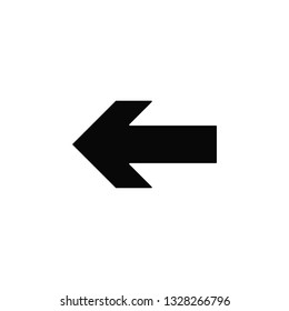 Arrow, left, icon. Element of arrow for mobile concept and web apps illustration. Thin flat icon for website design and development, app development. Premium icon on white background