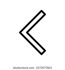 Arrow left icon flat editable icon mark