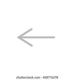 Arrow left Icon illustration isolated in a white background