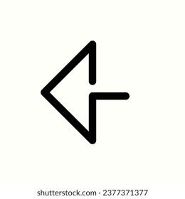 arrow left icon, isolated icon in light background, perfect for website, blog, logo, graphic design, social media, UI, mobile app