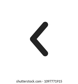 Arrow left icon isolated on white background. Back symbol modern, simple, vector, icon for website design, mobile app, ui. Vector Illustration