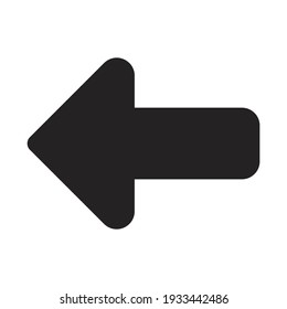 icono de flecha a la izquierda o ilustración de logotipo