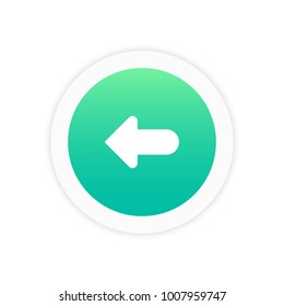 Arrow left icon sign symbol vector illustration  icon.