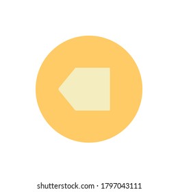 Arrow left icon. Simple color vector elements of pointer icons for ui and ux, website or mobile application