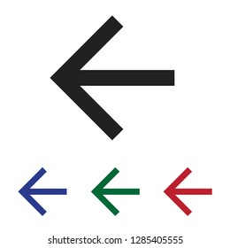 Arrow Left icon vector