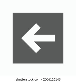 arrow left icon, arrow vector