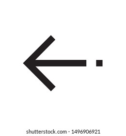 arrow left icon vector illustration
