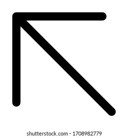 Arrow left icon vector image. Can also be used for UI. Suitable for mobile apps, web apps and print media.