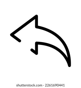Arrow Left Icon Vector Symbol Design Illustration