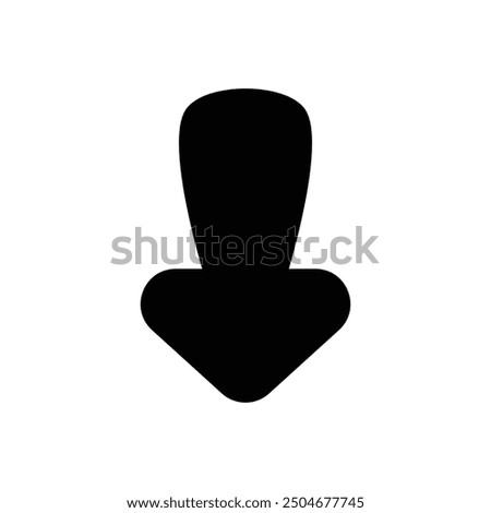 arrow left icon with white background vector stock illustration
