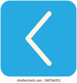 Arrow left, modern flat icon