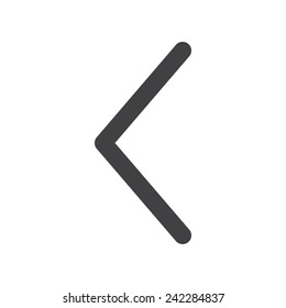 Arrow left, modern flat icon