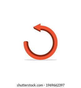 arrow, left, navigation, circle icon. Vector Illustration.