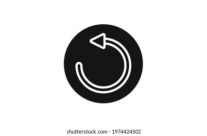 arrow, left, navigation, circle icon. Vector Illustration.