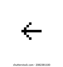 arrow left pixel perfect icon design. Flat style design isolated on white background. Vector illustration