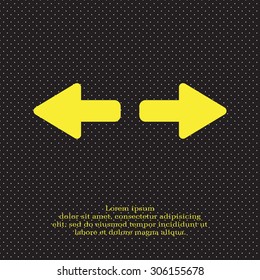 arrow to left and right