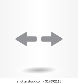 arrow to left and right