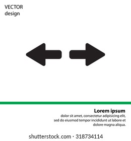 arrow to left and right