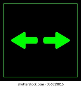 arrow to left and right