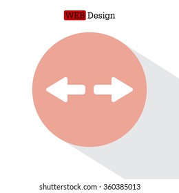 arrow to left and right