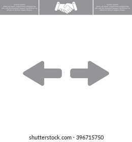 arrow to left and right