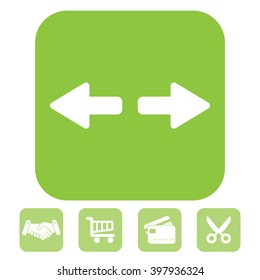 arrow to left and right