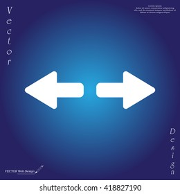 arrow to left and right