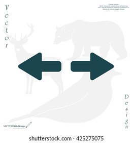 arrow to left and right