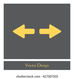 arrow to left and right
