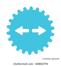 arrow to left and right