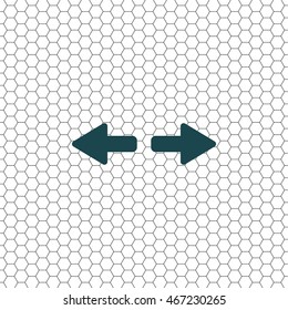 arrow to left and right