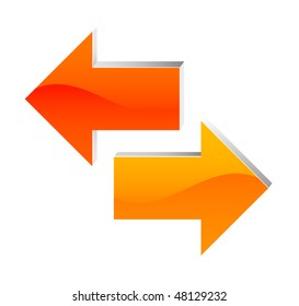 arrow to left and right