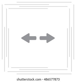 arrow to left and right