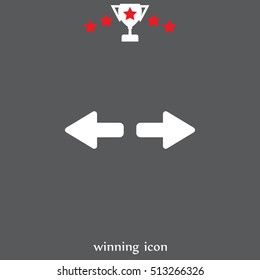 arrow to left and right