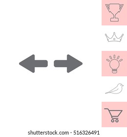 arrow to left and right