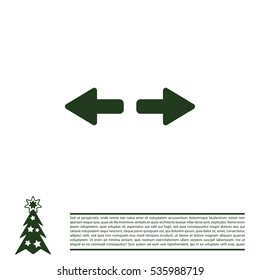 arrow to left and right