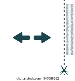 arrow to left and right
