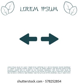 arrow to left and right